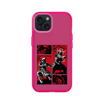 iPhone 15 Clear 粉漾桃 - Assassin's Creed - Assassin's Creed® Shadows - Naoe and Yasuke manga