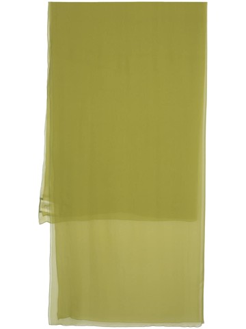 Alberta Ferretti - transparent-design silk scarf - women - Silk - One Size - Green