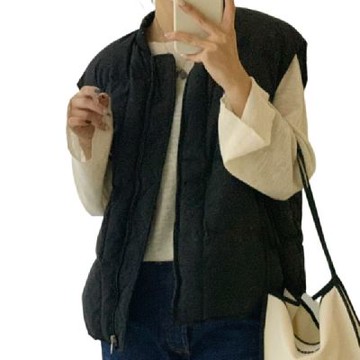 [米蘭精品] 現貨+預購 頂級真羽絨背心90%鴨絨羽絨衣秋冬保暖上衣大碼休閒女裝-棒球領女外套4色74mw14