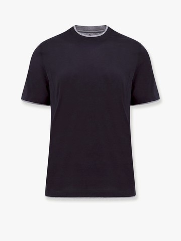 Silk and cotton t-shirt - BRUNELLO CUCINELLI - gender_Man