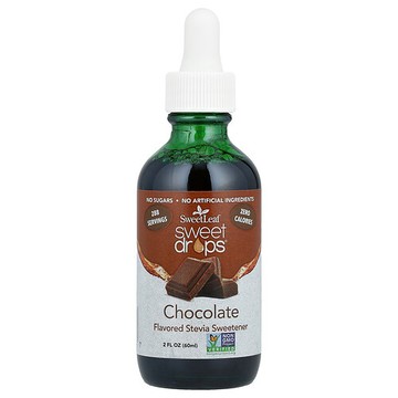 SweetLeaf Stevia, Sweet Drops™，巧克力味，2 液量盎司（60 毫升）