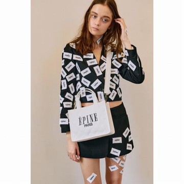 日本雜志限定款皮革刺繡手提包單肩包斜挎包托特包百搭時尚