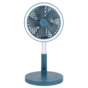 Beldray 無線三合一伸縮摺疊風扇 附LED環形燈 藍色 立扇/桌扇/壁扇  EH3413