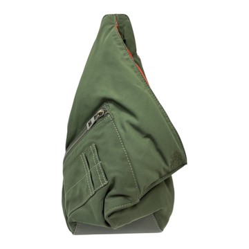LOEWE 羅威 綠色 尼龍 Anton Sling 後背包 B511A09X11 【二手名牌BRAND OFF】