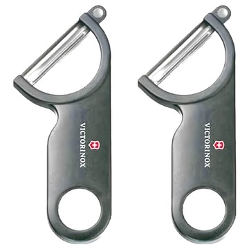 VICTORINOX 瑞士維氏 經典削皮器 76073  黑色  2個
