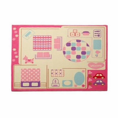 子供用 デスクカーペット ルームマット 女の子用 ピンク 110cm 133cm 長方形 洗える 傷防止 お手入れ簡単ts 通販 Lineポイント最大get Lineショッピング