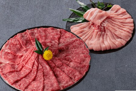 牛肉 和牛 大和牛肩ロース切落し・ヤマトポークロース切落しセット 大和牛専門店 一 U-11