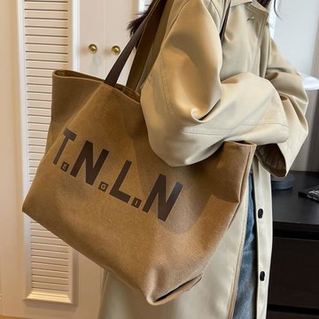 大容量帆布包包女式2025新款上班通勤高級感時尚大包托特包手提袋