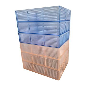 GIMI 吉米 1號水晶籃 6個 Set 聚苯乙烯PS材質 容量3.5L 耐熱80℃ 耐冷-20℃  27.4 x 20.6 x 6.9cm  顏色隨機  1組