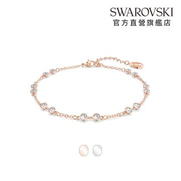 【SWAROVSKI旗艦店】Swarovski Remix 系列 圓形切割 白色 鍍玫瑰金色調 施華洛世奇 官方直營