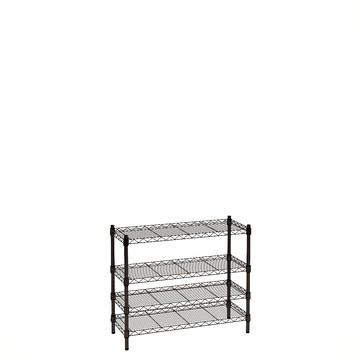 【客尊屋】小資型《粗管徑》35X90X75Hcm 黑武士四層架