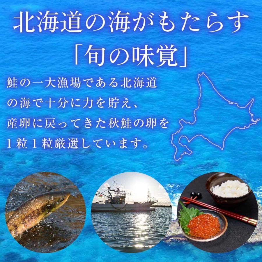 北海道産 いくら 醤油漬け 60g 小分け イクラ 鮭子 海鮮丼 ギフト 魚卵 ロス お歳暮 御歳暮 クリスマス