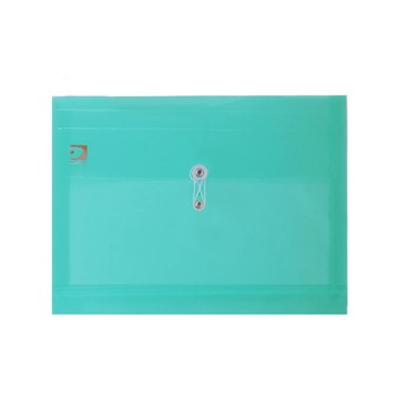 DaTaBanK 三田文具 橫式繩扣公文袋  A4透明PP材質  附繩式設計  白/紅/黃/藍/綠/紫 多款顏色  A4  12個