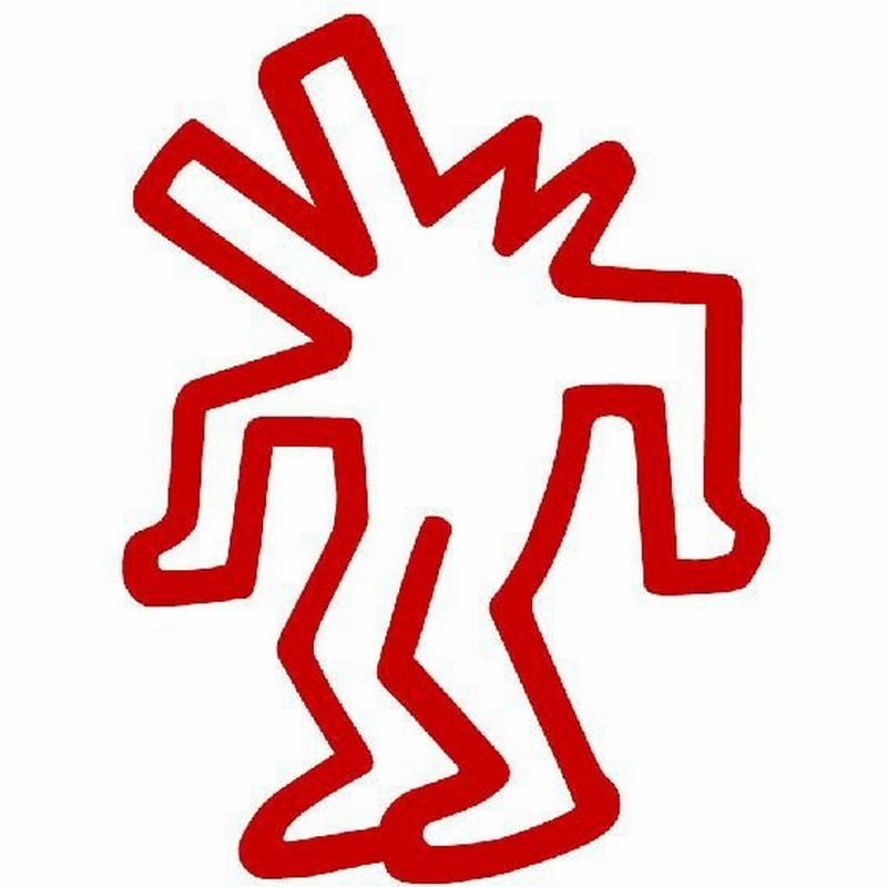 キースヘリング ステッカー サイズ ５cm ４cm 赤色 車 ステッカー 車 おもしろ ステッカー おもしろ 通販 Lineポイント最大0 5 Get Lineショッピング