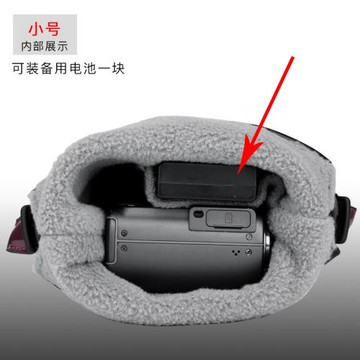 適用索尼ZV1FE10LA7Cs3黑卡6RX100m4收納包XT5Z50羊皮袋GR2相機套