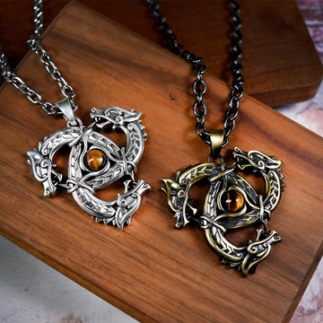 【MF select】凱爾特狼 個性項鍊 個性飾品 狼項鍊 凱爾特結 平安避邪守護 永續環保材質