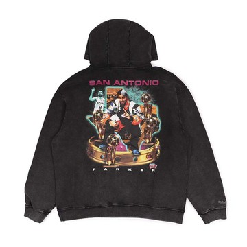 Mitchell & Ness BLING HOODIE TONY PARKER 黑 帽踢 MNHO094A [台灣現貨]