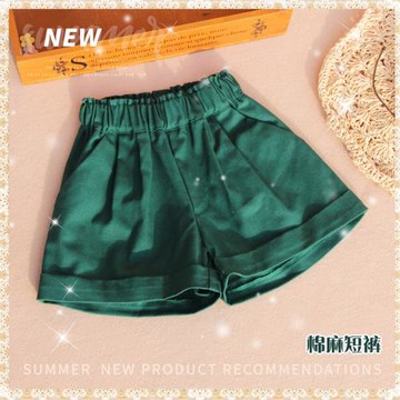 柔軟舒適棉麻夏裝日常百搭短褲