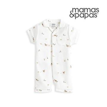 Mamas&Papas 暖陽小鴨-短袖連身寬褲