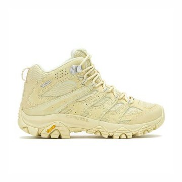 Merrell Moab 3 Mid WP [ML038332] 女 登山鞋 防水 戶外鞋 支撐 穩定 黃 米