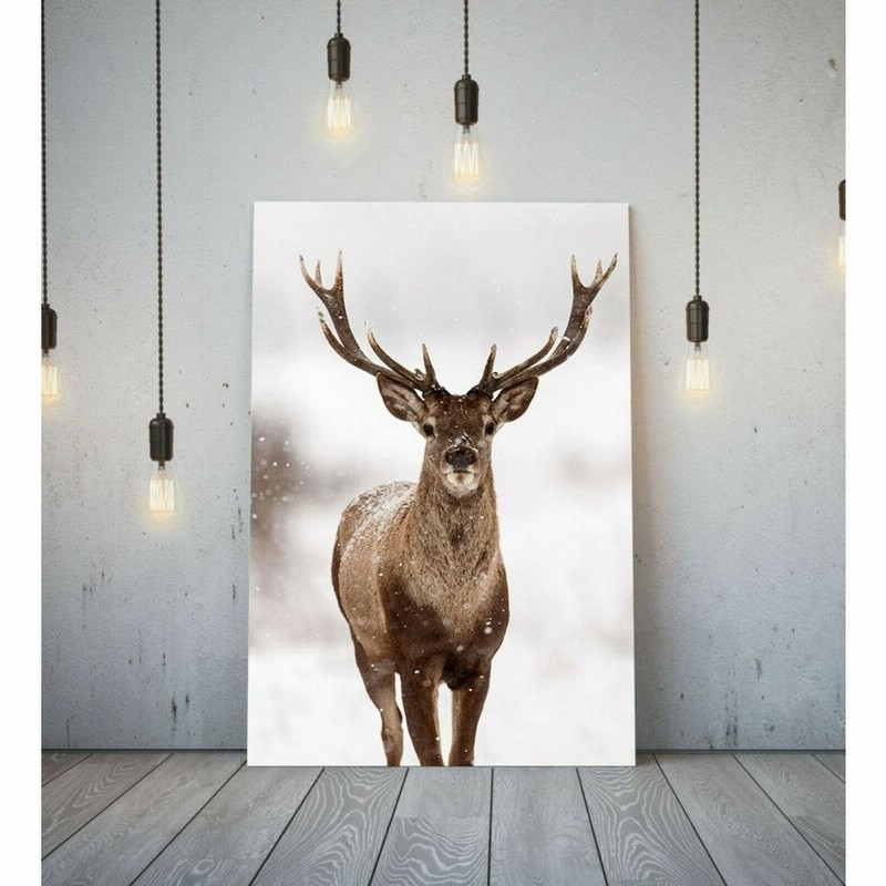 ウクライナ緊迫で 動物 赤鹿 トナカイ しか シカ 北欧 パネル アート A1 絵 ポスター フレーム キャンバス 高級 鹿 アニマル 2 インテリア 絵画 グッズ 写真 ポスター Daisenkaku Or Jp
