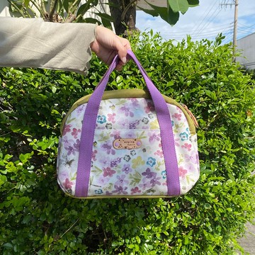 【瑗藝拙現手作】防潑水手提包-紫花花