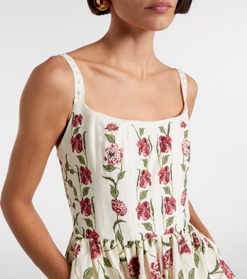 Agua by Agua Bendita Granadilla floral linen minidress