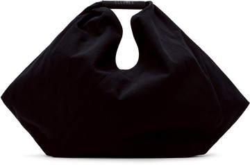MM6 Maison Margiela 黑色 Soft Cotton Draped 托特包