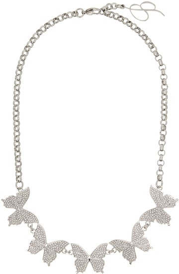 Blumarine 银色 Farfalla 颈链