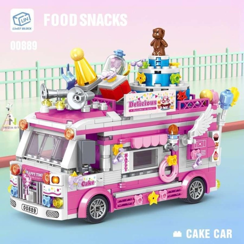 ブロック 車 ショップ レゴ互換品 LEGO互換品 互換 6色 女の子 男の子