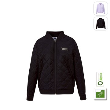 【FILA】女性 防撥水 鋪棉外套-黑色 5JKX-5112-BK