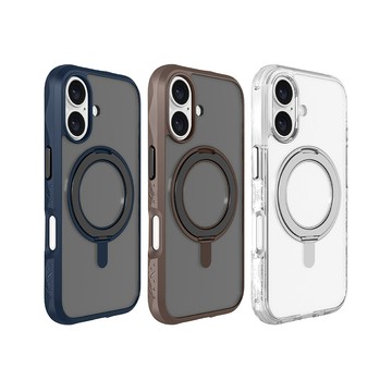 LAUT iPhone 16 Plus 磁吸360支架軍規耐衝擊保護殼