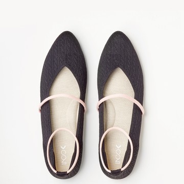 inooknit | 童話平底鞋 經典黑 | Mini Park Flats
