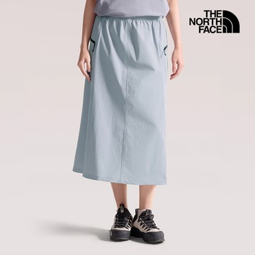 女款灰色DWR防潑水兩側口袋長裙｜8DGTFM2