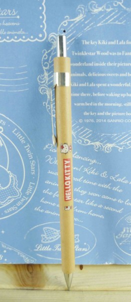 【震撼精品百貨】Hello Kitty 凱蒂貓~KITTY自動鉛筆-迷你版-木頭筆桿-側身KITTY圖案