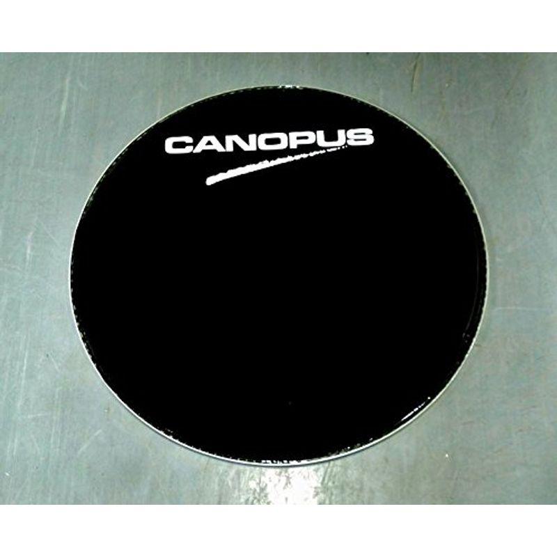 カノープス CANOPUS カノウプス ドラムヘッド EBONY 20BD ロゴ入り