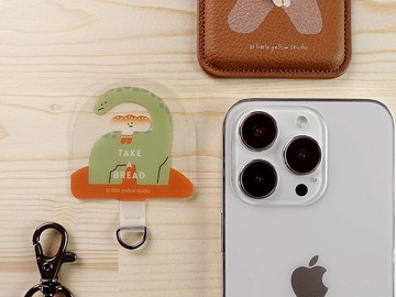 手機殼掛繩夾片 固定夾片 吊繩掛片 - 恐龍麵包