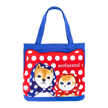 貓福珊迪 貓貓柴犬肩背包 聚酯纖維材質  1x37x39cm  點點