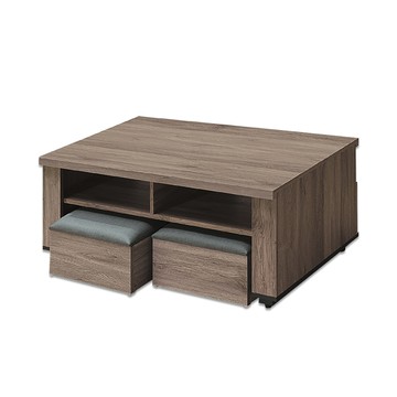 ASSARI-馬克斯收納大茶几(寬121x深60x高48cm)白橡