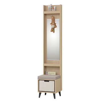 【唯熙傢俱】雷莎原木雙色1.3尺坐鞋櫃