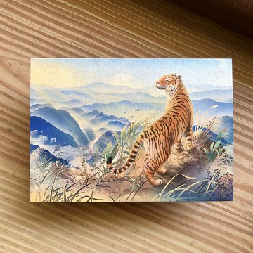 【虎風】野閱系列明信片-虎/登高/勵志/登山