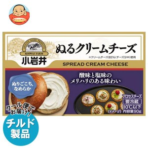 小岩井乳業 ぬるクリームチーズ 90g×12箱入×(2ケース)｜ 送料無料