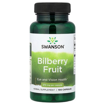 Swanson Vitamins, 山桑子果實，470 毫克，100 粒膠囊