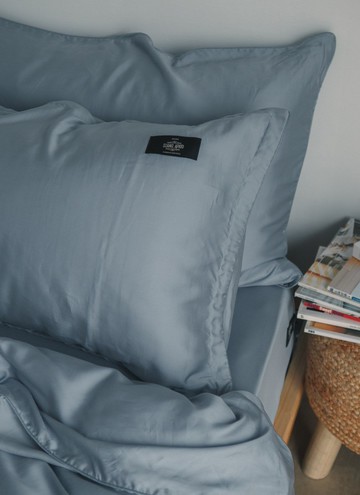 藍花亞麻 - 天絲枕套 / 2入組