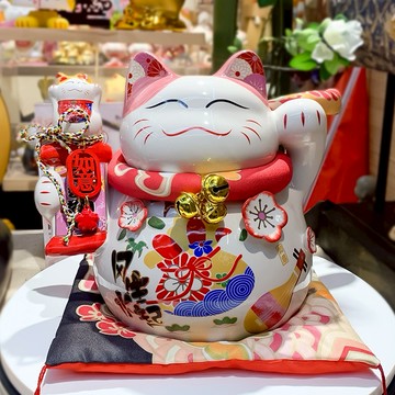 🔜 快速出貨 🔜『LINE禮物獨家』【招財貓的家】10寸如意財入招財貓桌上擺件 ＃CAT013開店 居家 財富 好友 生日禮物 開業禮物 開運 招財 喬遷禮物 交換禮物