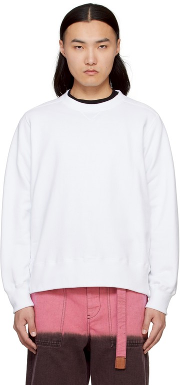 sacai 白色 WTAPS 联名 Print Pullover 套头衫