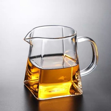 泡茶壺 茶壺 ✨【店鋪熱銷】加厚耐高溫玻璃公道杯四方公杯分茶器玻璃茶海功夫茶具配件