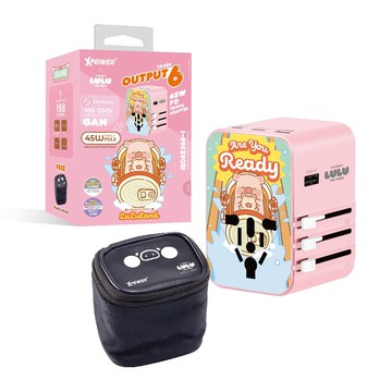 XPower x 罐頭豬LuLu TA45B 45W 6輸出 PD3.0/PPS旅行充電器