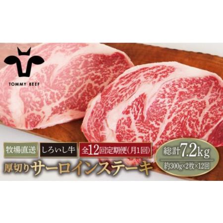 ふるさと納税 佐賀県産しろいし牛 厚切りサーロインステーキ 600g（約300g×2枚）【有限会社佐賀セントラル牧場.. 佐賀県白石町