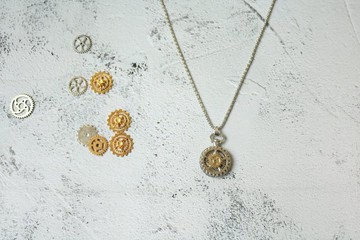 金屬齒輪項鍊蒸汽龐克元素吊墜